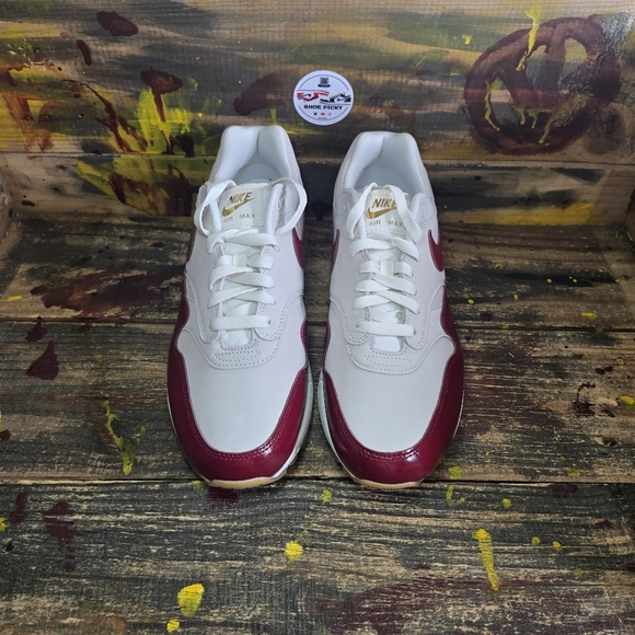 Nike Air Max 1 LX Sail Team Red Grey Gum Nby FJ3169-100  12 Women's = 10.5 Men's - Picture 2 of 8
